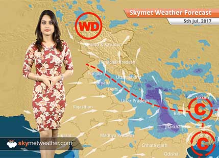 Weather Forecast for July 5: Rain in Mumbai, Kolkata; Dry weather in Delhi, Punjab