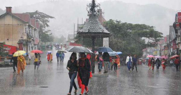 Heavy rain in Dharamshal