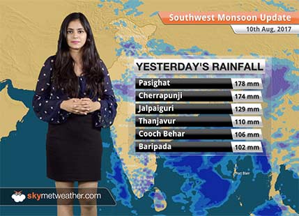 Monsoon Forecast for Aug 11, 2017: Rain in Bihar, Jharkhand, Chhattisgarh