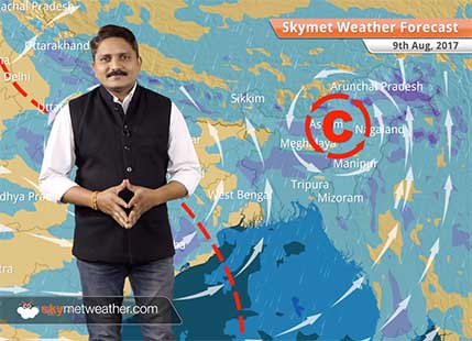 Weather Forecast for August 9: Rain in Uttar Pradesh, Madhya Pradesh, Punjab, Haryana, Assam, Delhi