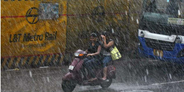 Showers in Hyderabad