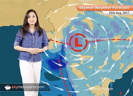 Weather Forecast for Aug 29: Heavy Rain in Gujarat; Light to moderate over Vidarbha, Uttar Pradesh, Uttarakhand