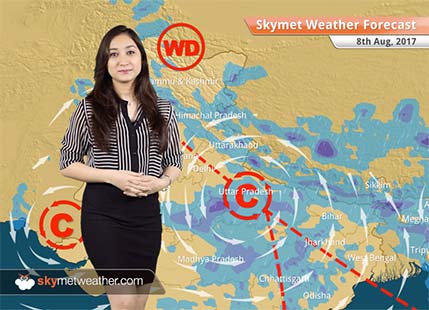 Weather Forecast for Aug 8: Rain in Delhi, Hyderabad, Madhya Pradesh, Uttar Pradesh