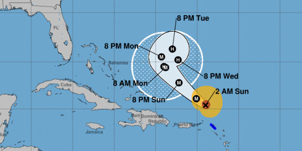 Cat 4 Hurricane Jose to spare Caribbean as it moves towards open waters