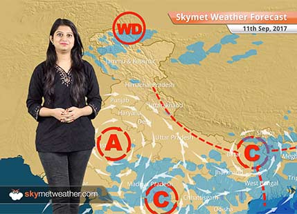 Weather Forecast for September 11: Dry weather in Delhi, Haryana; Rain in Madhya Pradesh, Chhattisgarh