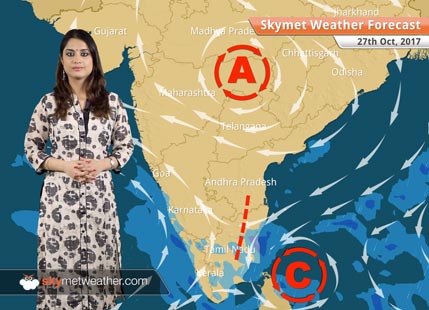 Weather Forecast for Oct 27: Rain in Chennai, Bengaluru; Dry weather in Delhi, Mumbai