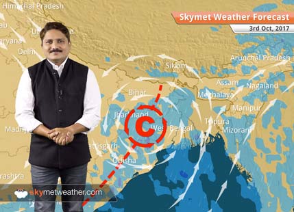 Weather Forecast for October 3: Rain in Bihar, Jharkhand; Dry weather in UP, MP, Delhi