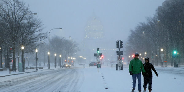 US snow post