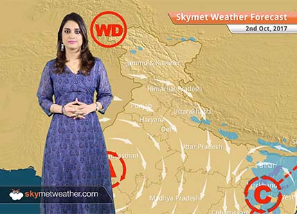 Weather Forecast for October 2: Rain in Bihar, Jharkhand, Odisha, Northeast India