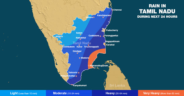 Chennai Rains forecast for 24 hours 