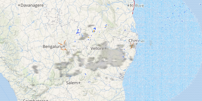 Live Lightning over parts of India