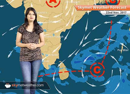 Weather Forecast for Nov 22: Rain in Chennai, Tamil Nadu, Kerala, Karnataka, Goa