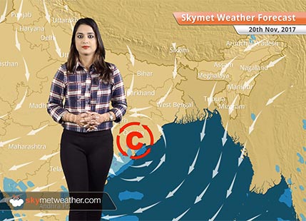 Weather Forecast for Nov 20: Minimums to drop in Delhi, Northwest India; Rain in TN, Odisha