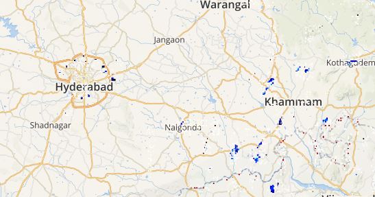 lightning in telangana