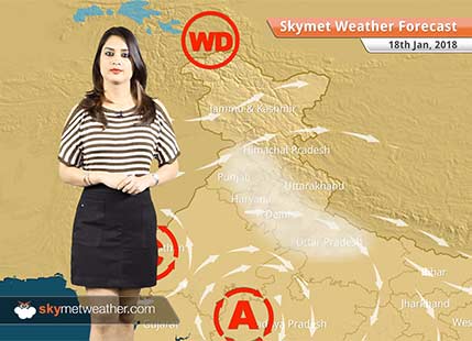 Weather Forecast for Jan 18: Rain in Kashmir, Kerala, Andaman, Fog in Punjab, Haryana