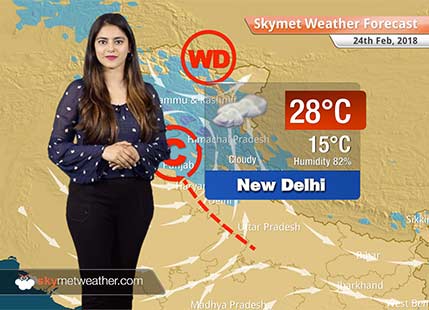 Weather Forecast for Feb 24: Rain in Delhi, Punjab, Haryana, snow in Kashmir, Himachal