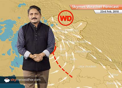 Weather Forecast for Feb 23: Rain in Rajasthan, Punjab; snow in Himachal, Kashmir