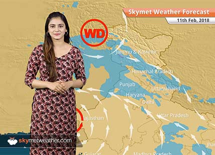 Weather Forecast for Feb 11: Rain and snow in Shimla, Nainital, Manali, Srinagar, Rain in Delhi, Chandigarh, Lucknow