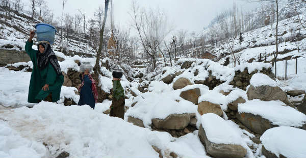 Snowfall in Kashmir