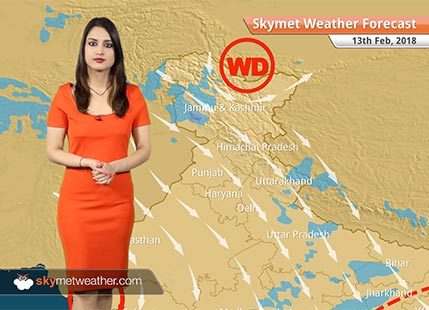 Weather Forecast for Feb 13: Rain, snow in Kashmir, Himachal, Dry weather in Delhi, Lucknow, Bengaluru, Chennai