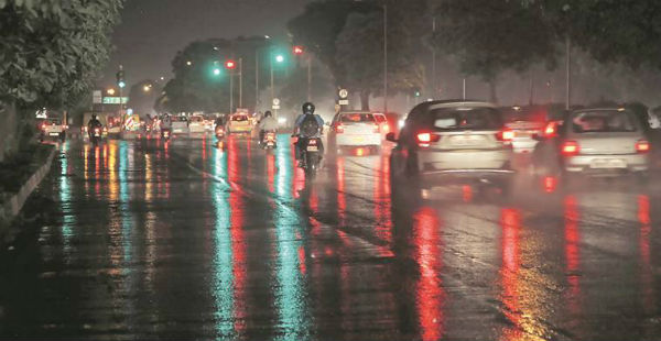 Rain in chandigarh