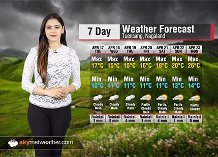 Weather Forecast for Nagaland from April 17 to 23