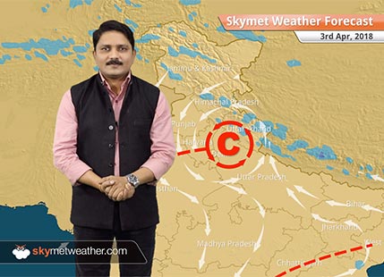 Weather Forecast for April 3: Rain in Kashmir, Himachal, East & NE states and south Peninsula