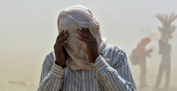 Dust storm in rajasthan