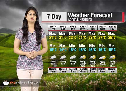 Weather Forecast for Nagaland from May 4 to 10