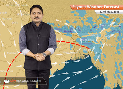 Weather Forecast for May 22: Heatwave like conditions in North and Central India; rain in East and South India