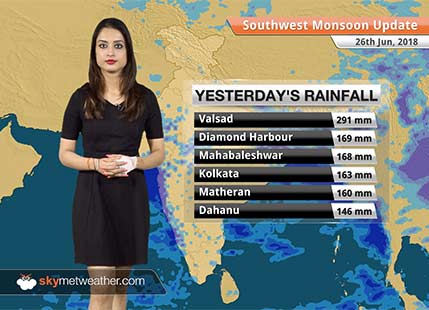 Monsoon Forecast for June 27, 2018: Rain in Gujarat, West Bengal, Odisha, Northeast