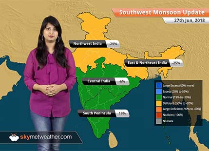 Monsoon Forecast for June 28, 2018: Rain in Bihar, Jharkhand, Odisha, Vidarbha