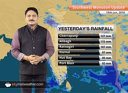 Monsoon Forecast for June 19, 2018: Rain in Tamil Nadu, Rayalaseema, Odisha to reduce