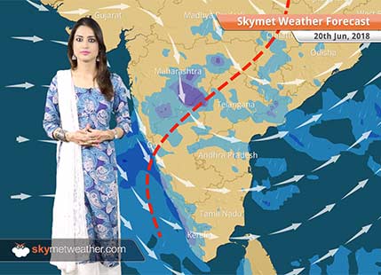 Weather Forecast for June 20: Rain in Mumbai, Karnataka, Kerala, Northeast; hot in Delhi