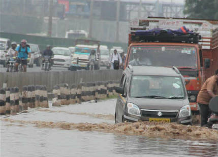 Flooding rain in Gorakhpur