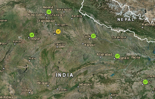 Live lightning and thunderstorm status