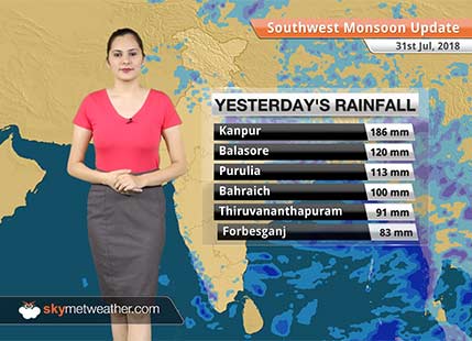 Monsoon Forecast for Aug 1, 2018: Heavy rain in Uttar Pradesh to continue