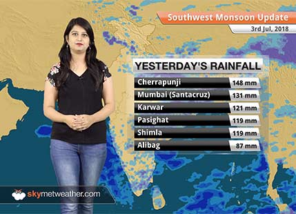 Monsoon Forecast for July 4, 2018: Rain in Delhi, Kashmir, Punjab, Himachal