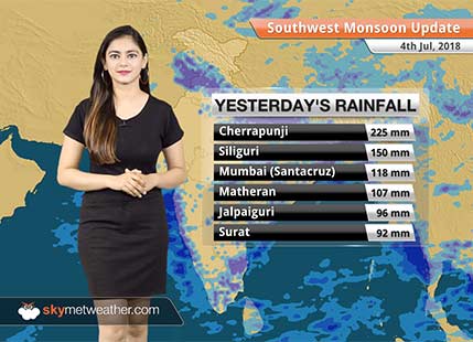 Monsoon Forecast for July 5, 2018: Rain in Mumbai, Punjab, Haryana, Bihar, Jharkhand, Odisha