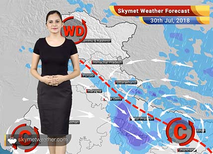 Weather Forecast for July 30: Heavy rain in Uttarakhand, Bihar, Jharkhand, Uttar Pradesh and Madhya Pradesh