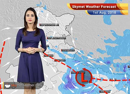 Weather Forecast for August 1: Good Monsoon rain in Lucknow, Kanpur, Supaul, Ranchi, Bhubaneswar