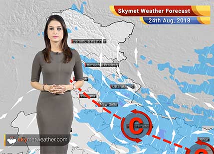 Weather Forecast for August 24: Rain in Delhi, Punjab, Haryana, UP, Bihar