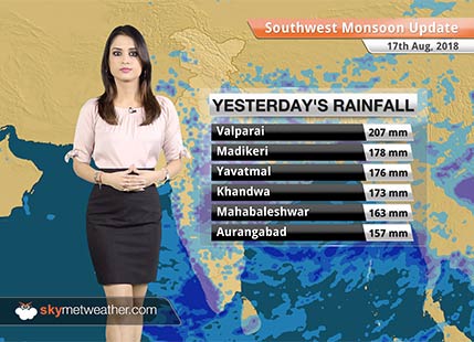 Monsoon Forecast for Aug 18, 2018: Flood in Gujarat, Kerala; Heavy rain in Coastal Karnataka, Konkan & Goa