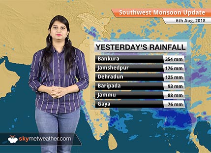 Monsoon Forecast for August 7, 2018: Rain in Uttarakhand, Odisha, Jharkhand, Chhattisgarh