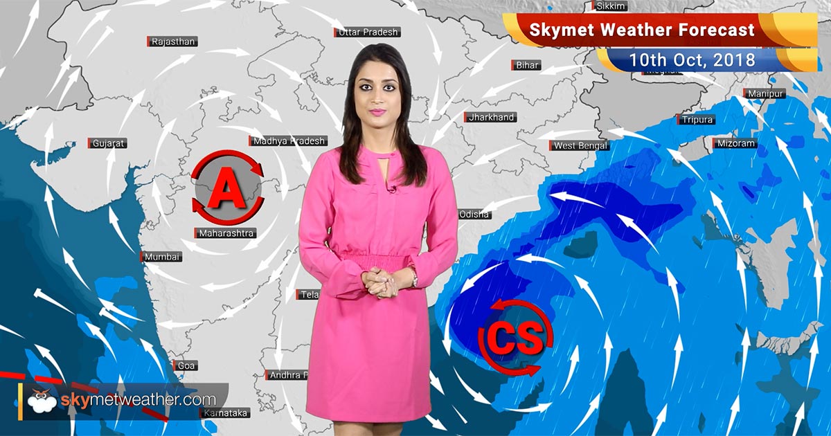 Weather Forecast For Oct 10: Cyclone Titli To Give Heavy Rain In Odisha ...