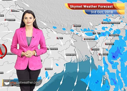 Weather Forecast for Oct 3: Rain in Kerala, Tamil Nadu; hot weather in North and Central India