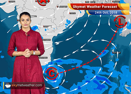 Weather Forecast for Oct 24: Rain in Kerala, Tamil Nadu; dry weather in Central and North India