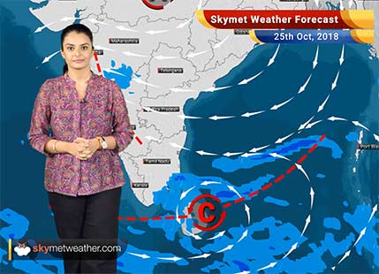 Weather Forecast for Oct 25: Rain in Kerala, Tamil Nadu, Maharashtra; Northwest plains remain dry and comfortable