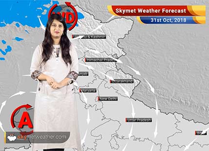 Weather Forecast for Oct 31: Rain in Tamil Nadu, Odisha, West Bengal; Delhi Pollution to increase