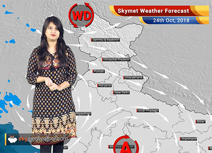 Weather Forecast for Oct 24: Weather in Delhi, Haryana, Punjab to be dry, rain in South India